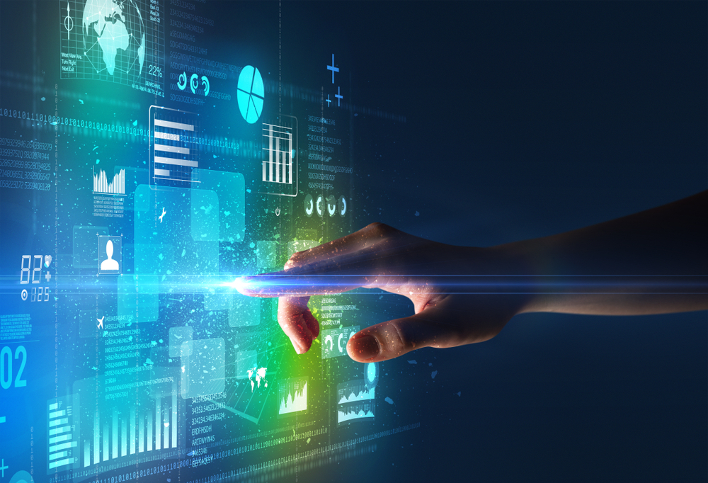 Künstliche Intelligenz im Projektmanagement mit digitalem Dashboard – Visualisierung von Datenanalyse, Automatisierung, Terminplanung, Risikomanagement und Projektsteuerung durch KI-gestützte Software.